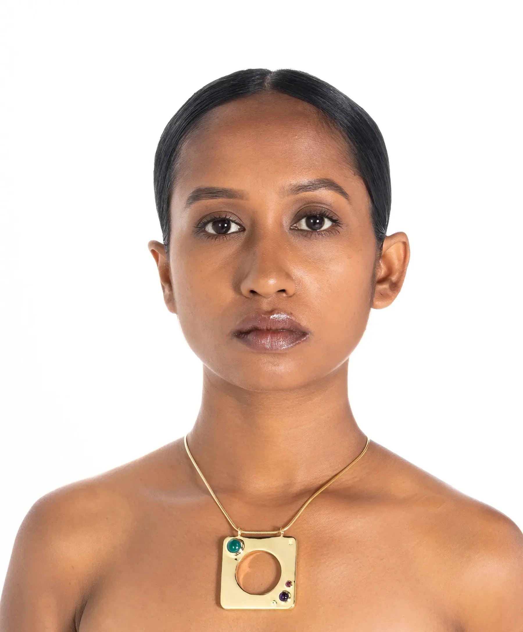 Edge Mega Pendant with Gems