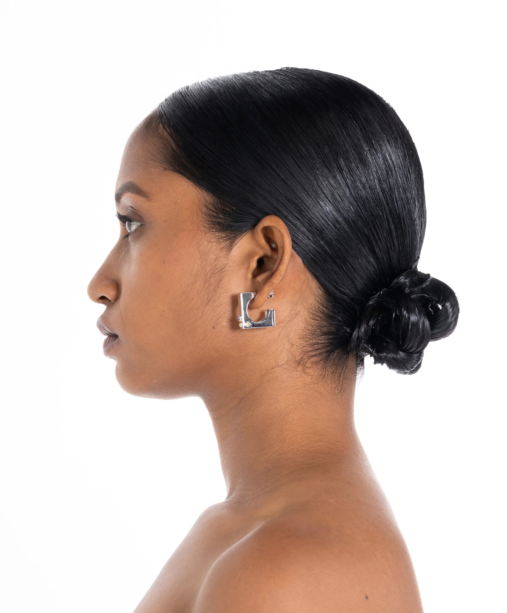 Edge Hoops with Gems