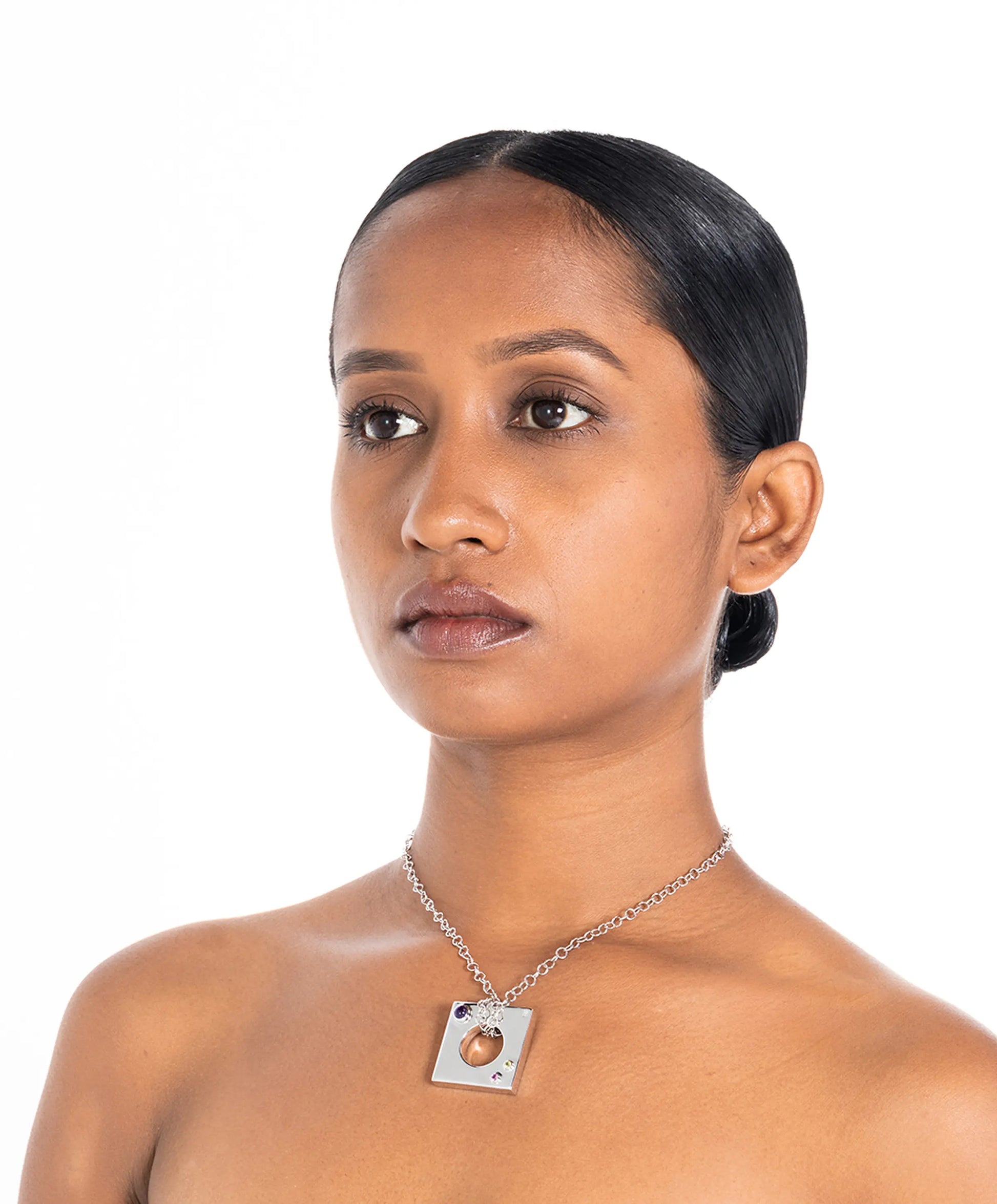 Edge Pendant Loopless with Gems