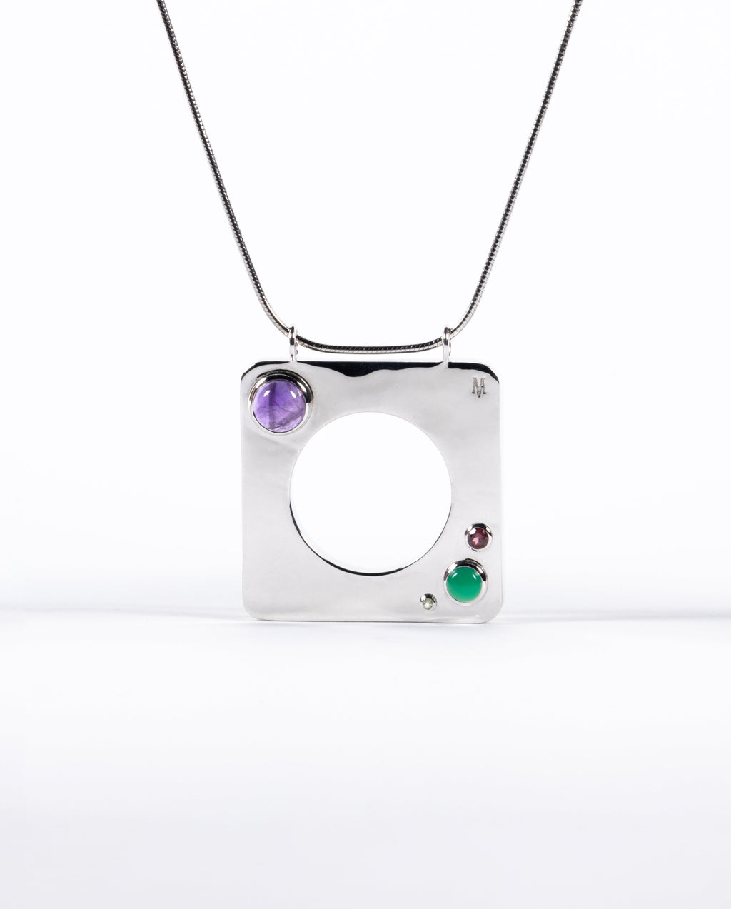 Edge Mega Pendant with Gems