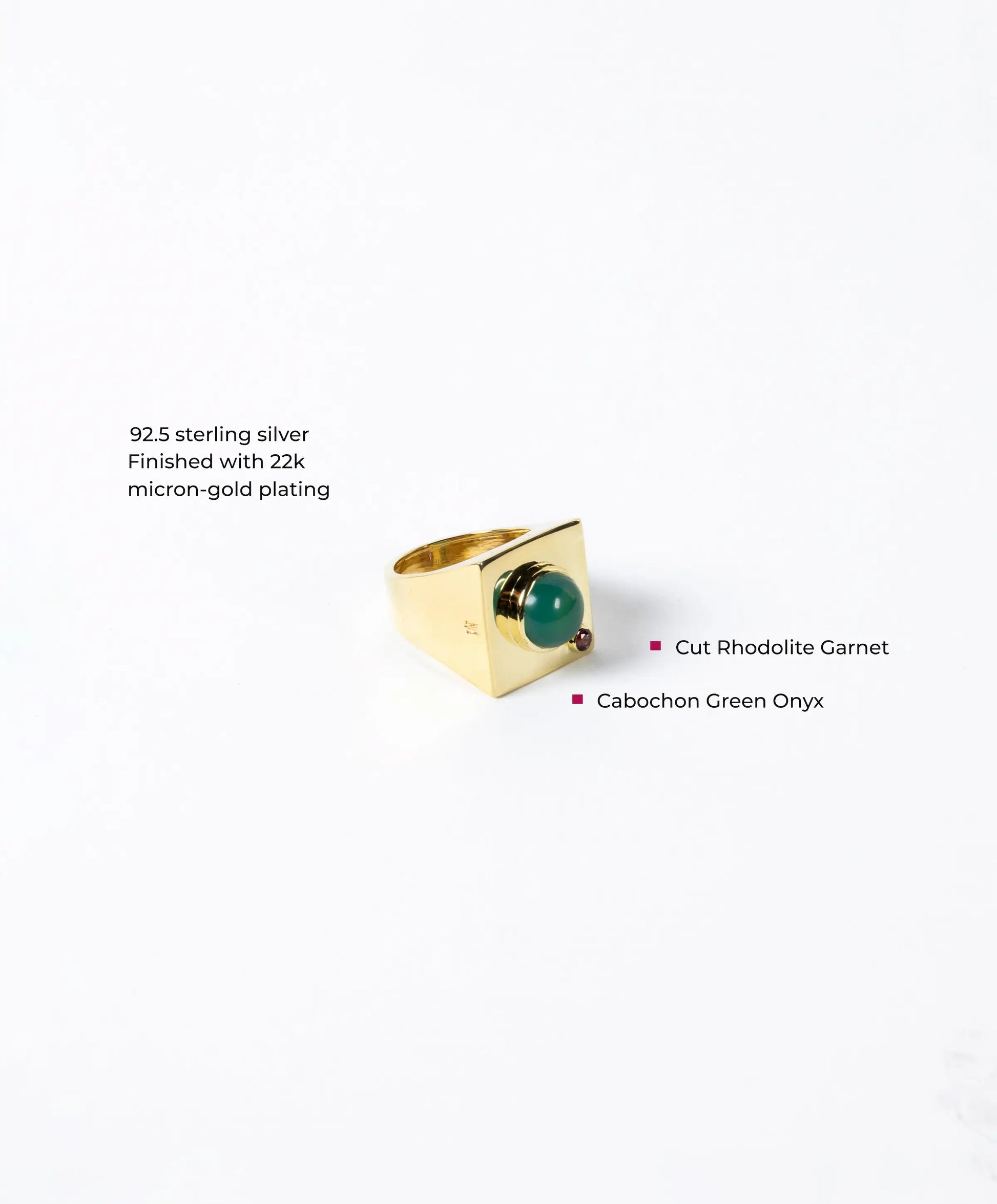 Edge Mega Ring with Gems