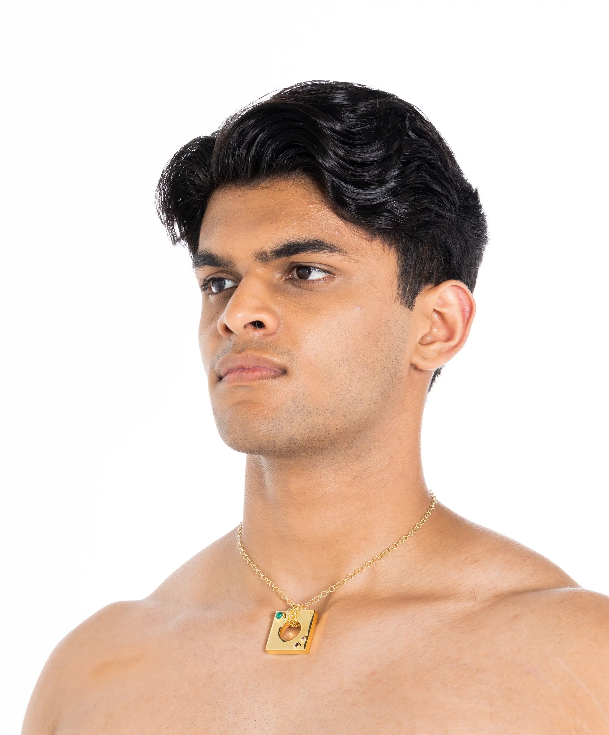 Edge Pendant Loopless with Gems