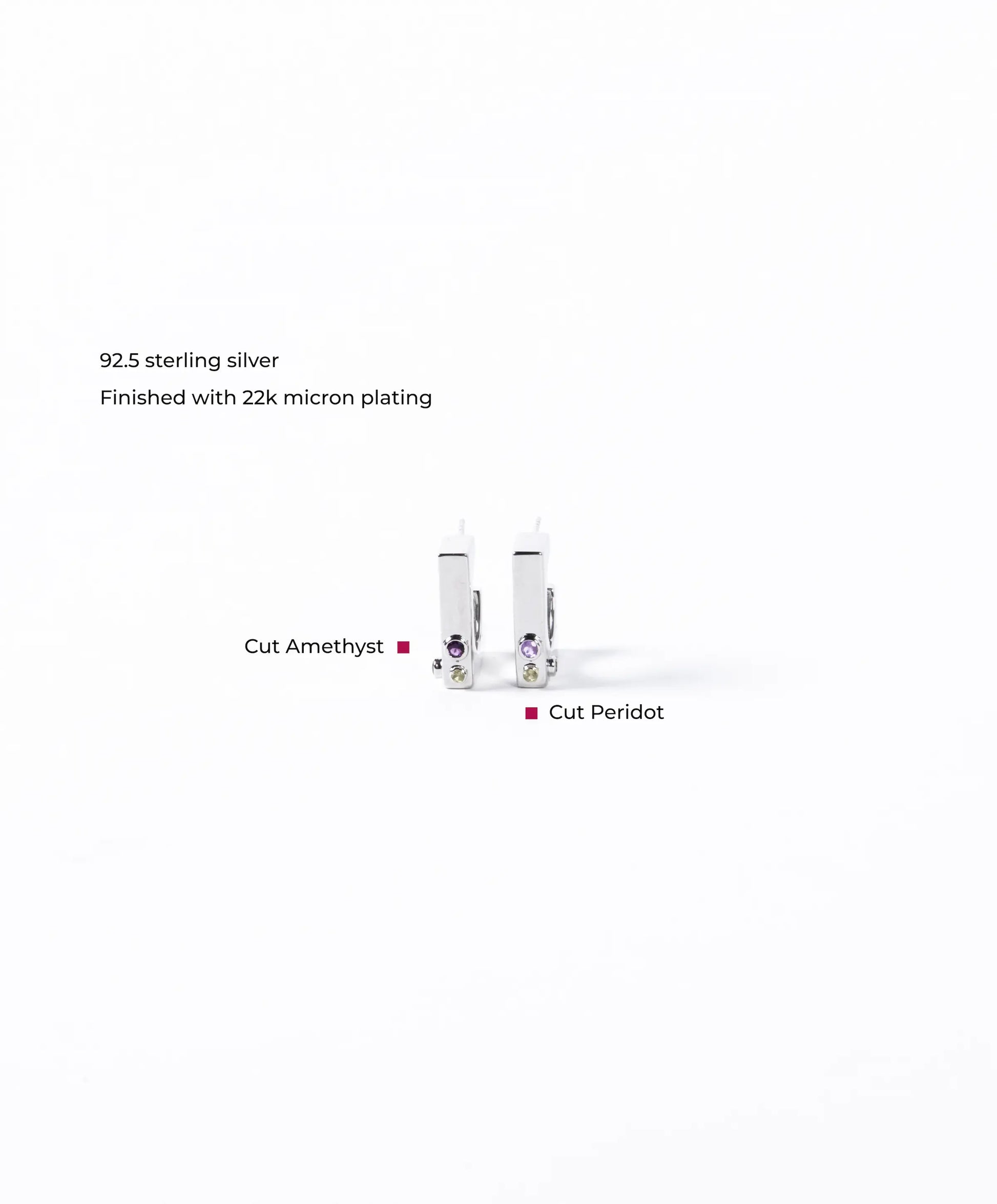 Edge Hoops with Gems