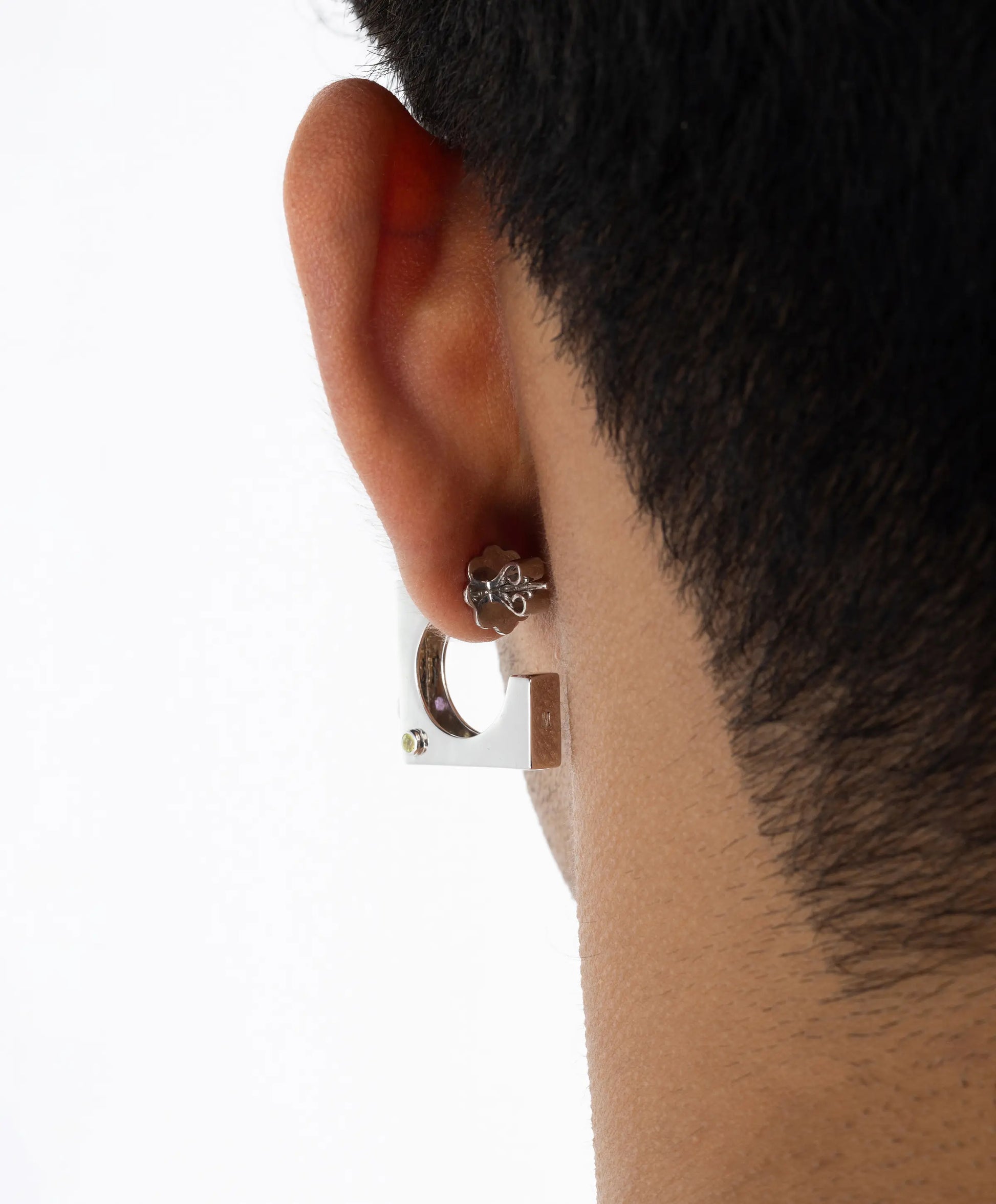 Edge Hoops with Gems