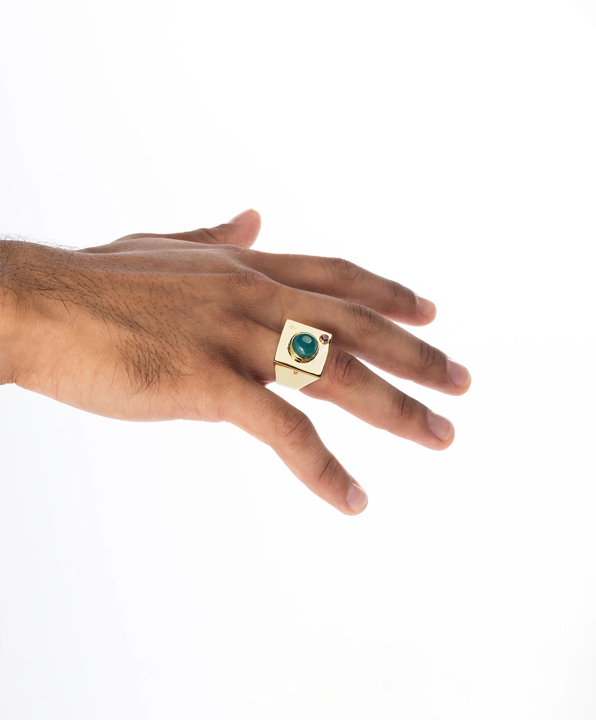 Edge Mega Ring with Gems