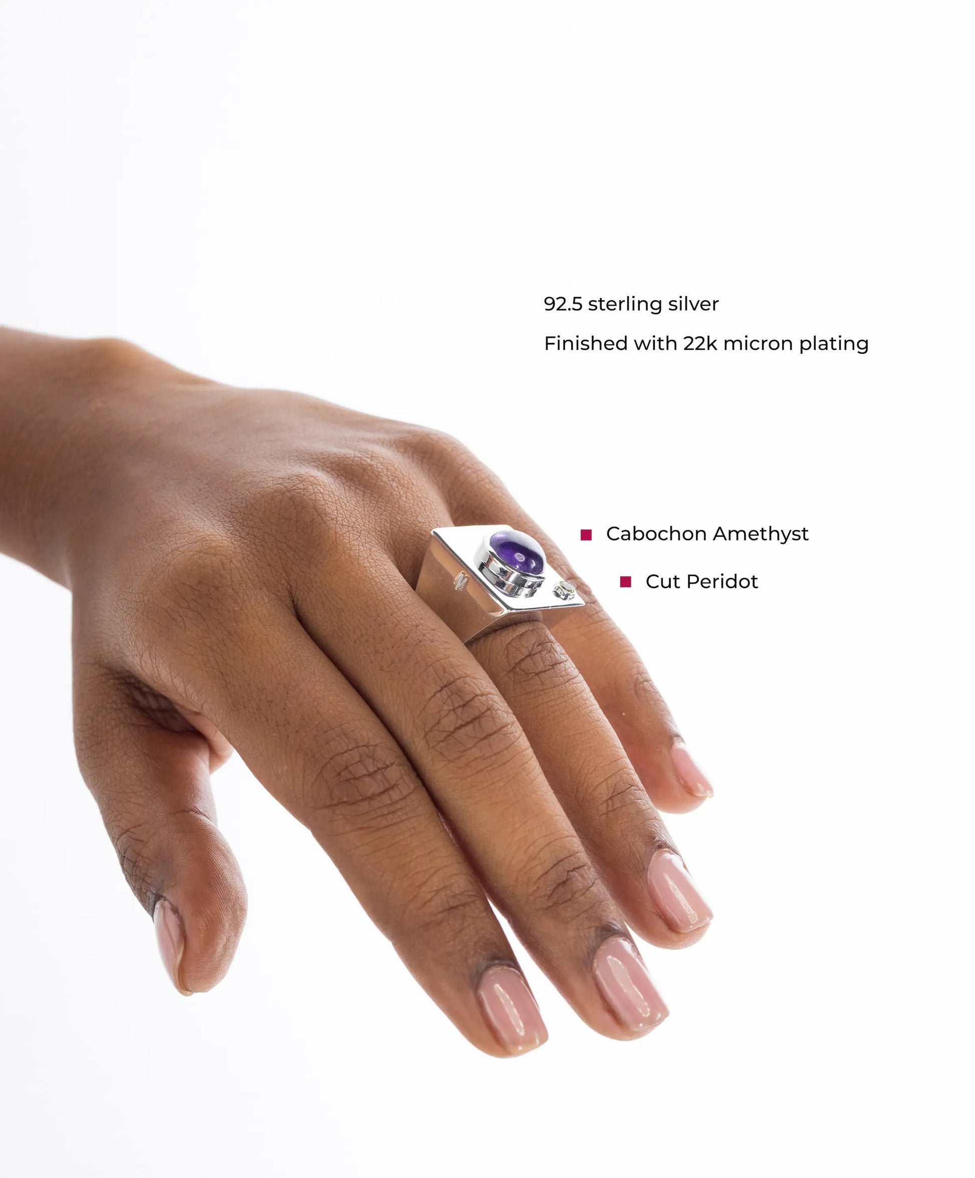 Edge Mega Ring with Gems