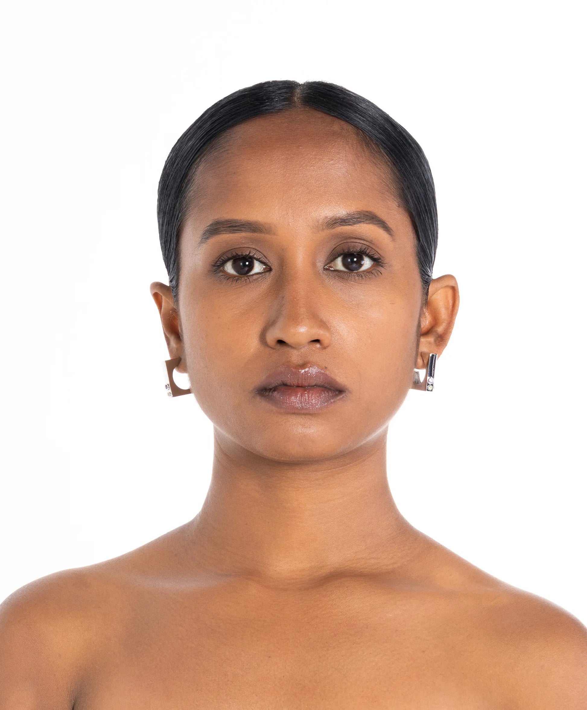 Edge Hoops with Gems