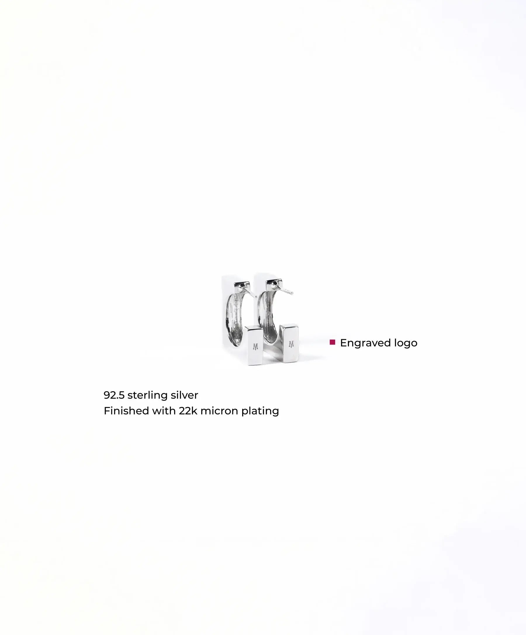 Edge Hoops with Gems